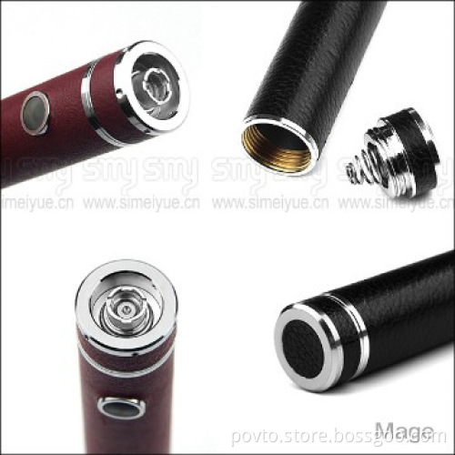 Newest real leather electronic cigarette VV Mage Ecig mod